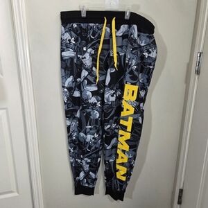 ⭐️Batman Graphic Joggers with Yellow Accents Size XL